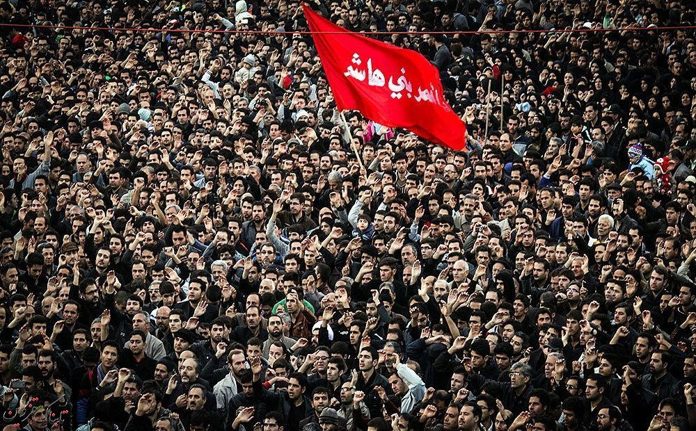 برپایی دسته عزاداری مردم قزوین در کربلا