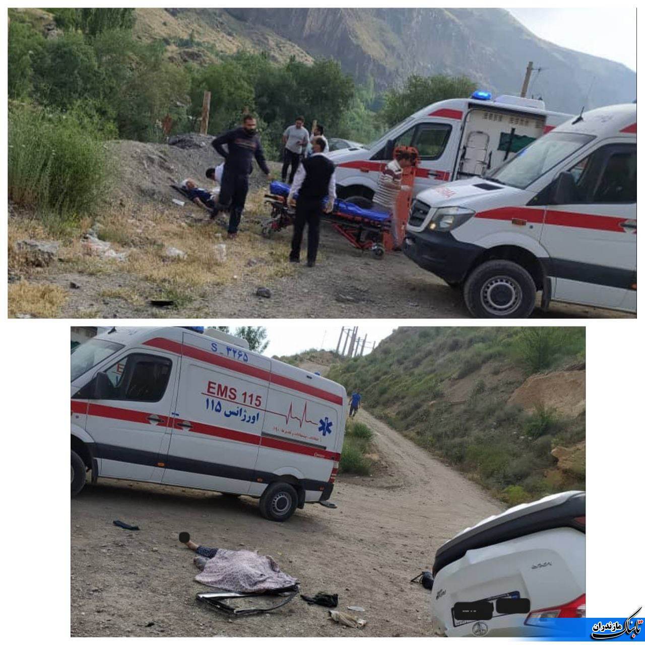 ۵ کشته و مصدوم در حادثه خونین در جاده هراز