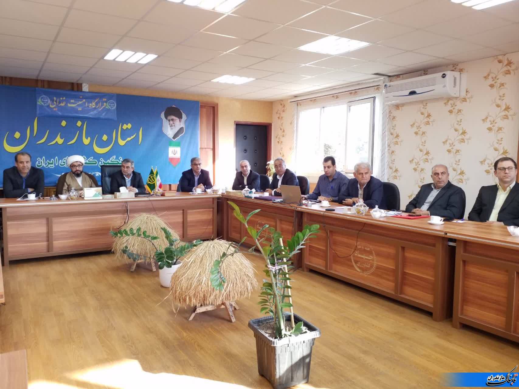 برگزاری جلسه وبیناری قرارگاه امنیت غذایی کشور باحضور وزیر جهاد در مازندران
