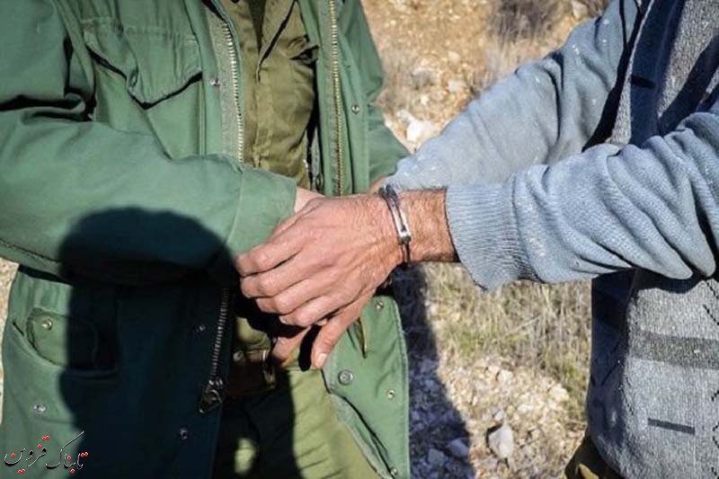 شکارچی متخلف در بویین زهرا قبل از شروع به شکار دستگیر شد