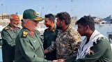 بازدید فرمانده نیروی زمینی سپاه از یگان های رزمی جزایر هرمزگان+فیلم