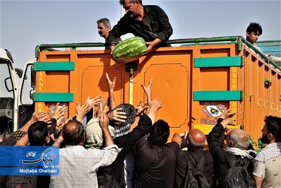 در مسیر خدمت به زوار حسینی