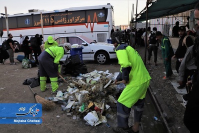 در مسیر خدمت به زوار حسینی